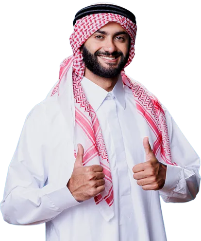 Man In Islamic Clothes Giving Thumbs Up 4574KLH 1 E1697523960174